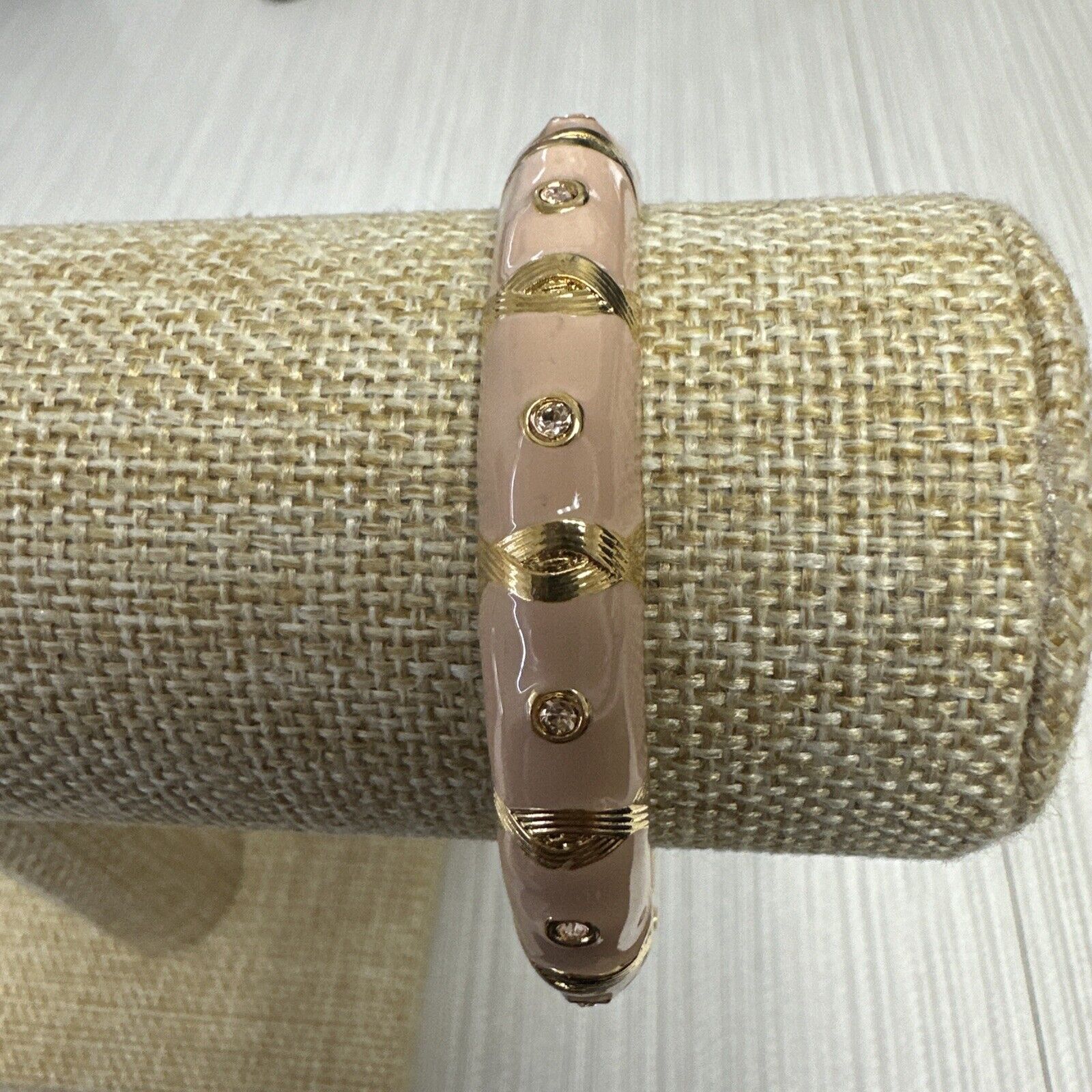 Sequin Nordstrom Colorful Mid-Thin Gold Tone Enamel Hinge Bangle $29 Nwot #158